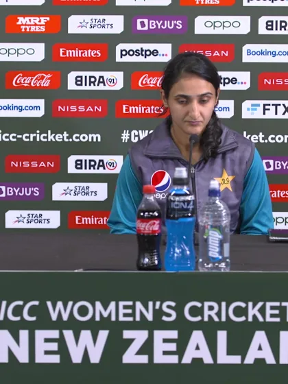 5 March - Tauranga - Pakistan Captain Bismah Maroof pre-match press conference
