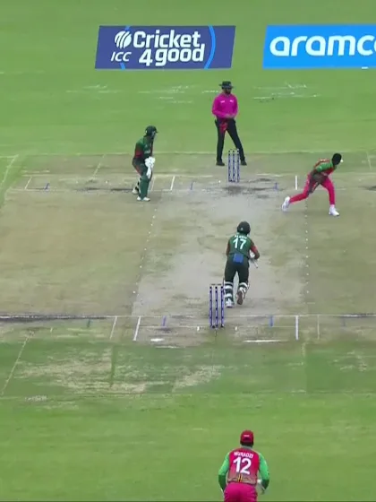 Kalam Siddiki Aleen with a Four vs. Zimbabwe