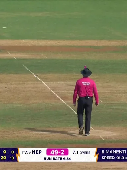 Aasif Sheikh - Wicket - Nepal vs Italy