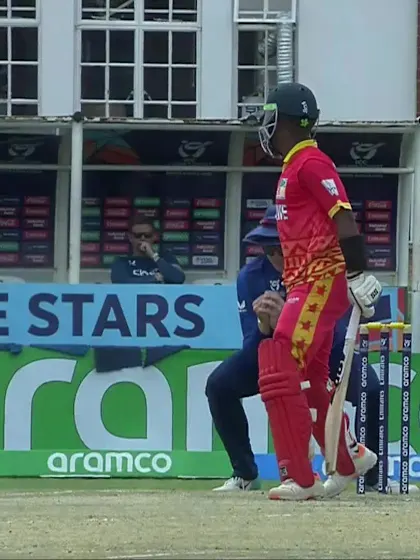 Logo of Charlie Barnard with a Caught Out vs. Zimbabwe