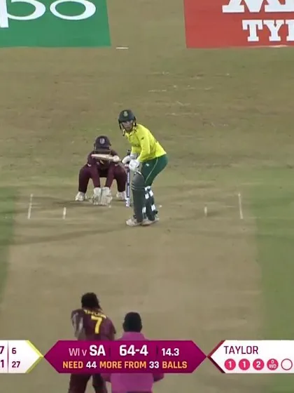 WI v SA: Stafanie Taylor sends back Mignon du Preez