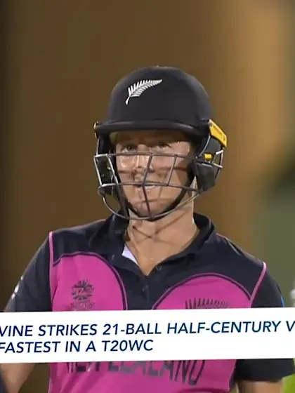 Women's T20WC Greatest Moments: Sophie Devine records joint-fastest fifty in tournament history