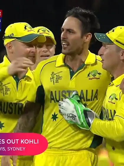 CWC Greatest Moments: Johnson bounces out Kohli in 2015 semi-final