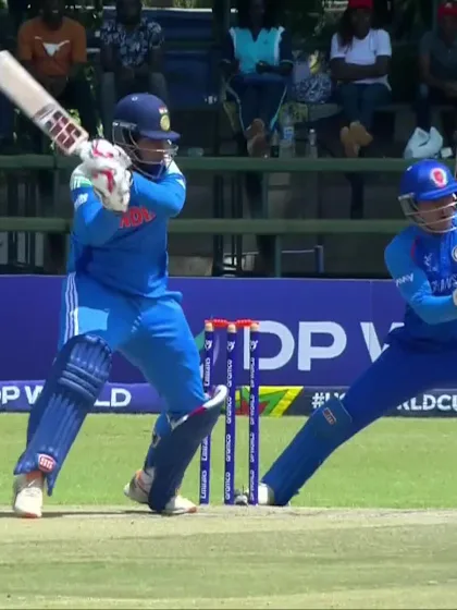 Vaibhav Sooryavanshi with a Four vs. Afghanistan