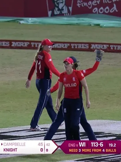 WI v ENG: Campbelle goes to an excellent Wyatt catch