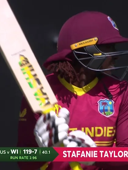 Logo of FIFTY: Stafanie Taylor reaches a hard-earned half-century