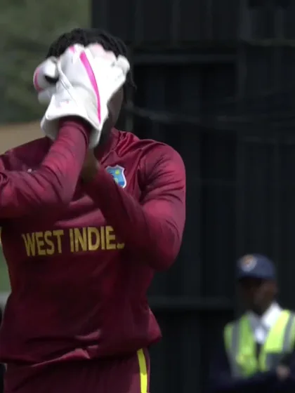 Mohammedi Simba with a Batting vs. West Indies