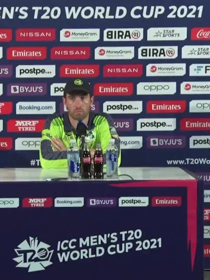 20 October - Abu Dhabi - Ireland Captain Andrew Balbirnie post-match press conference