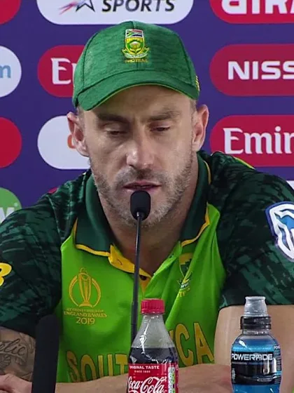 CWC19: SL v SA - Faf du Plessis press conference