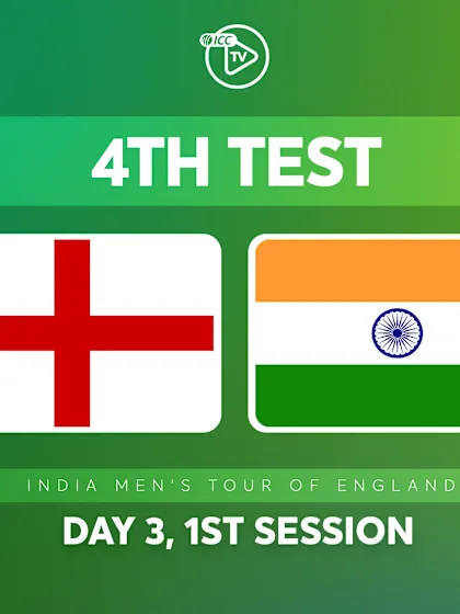 4th Test, Day 3: England v India (1st Session)