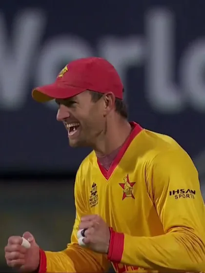 Logo of Wicket - Richie Berrington - Scotland v Zimbabwe ICC T20WC 2022