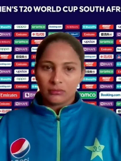 20 February - Cape Town - Pakistan player Sadia Iqbal pre-match press conference