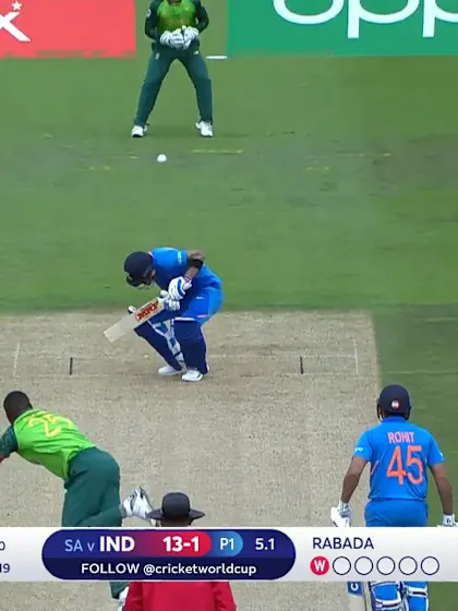 CWC19: SA v IND - Rabada welcomes Kohli to the wicket