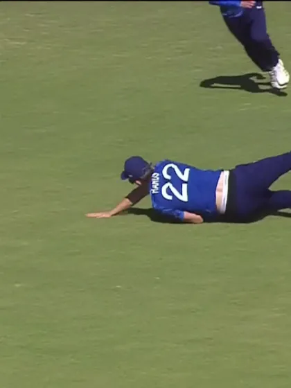 Jaskaran Sandhu with a Four vs. England