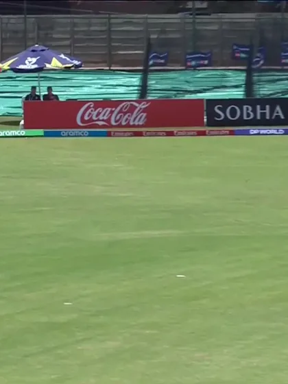 Kanishk Chouhan with a Four vs. Bangladesh