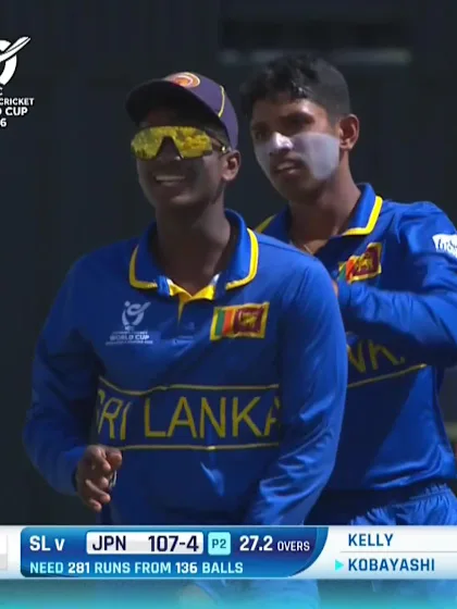 Kaisei Kobayashi - Wicket - Japan vs Sri Lanka