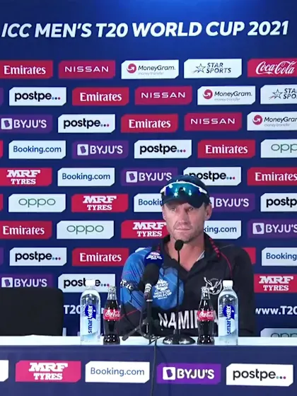 22 October - Sharjah - Namibia Coach Pierre De Bruyn post-match press conference