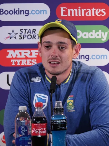 18 June - Birmingham - South African player Quinton de Kock pre-match press conference