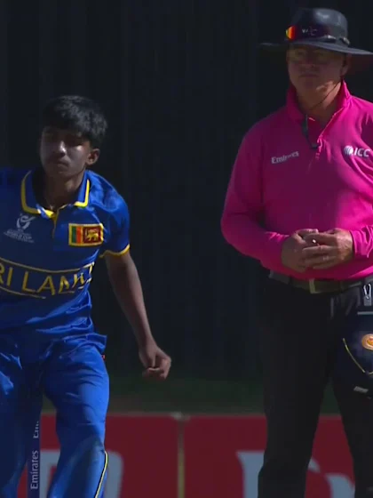 Chihaya Sekine - Wicket - Japan vs Sri Lanka