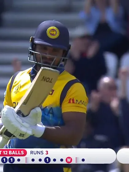 Logo of CWC19: ENG v SL - Perera becomes second batsman out in three balls 