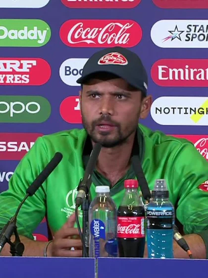 20 June - Nottingham - Bangladesh Captain Mashrafe Mortaza post-match press conference