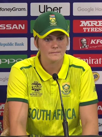 14 November - St Lucia - South Africa captain Dane van Niekerk post-match press conference
