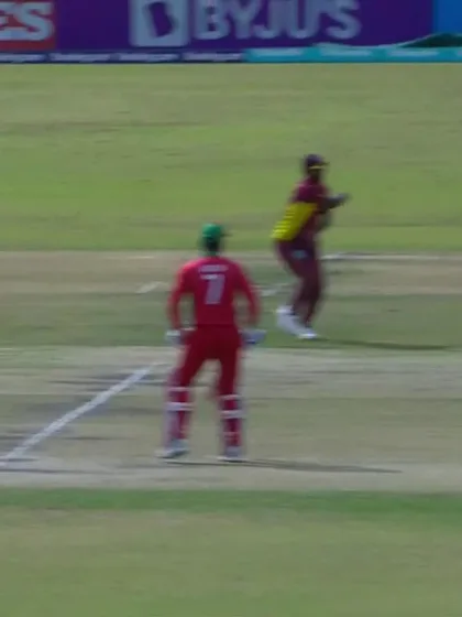 Logo of Mohammad Nadeem - Wicket - West Indies vs Oman