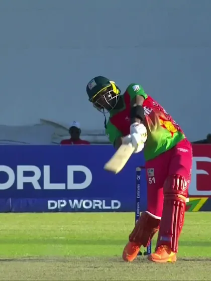 S Mazvitorera with a Four vs. Bangladesh