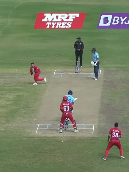 Caught and bowled by Noor Ahmad | ENG v AFG | ICC U19 Men’s CWC 2022