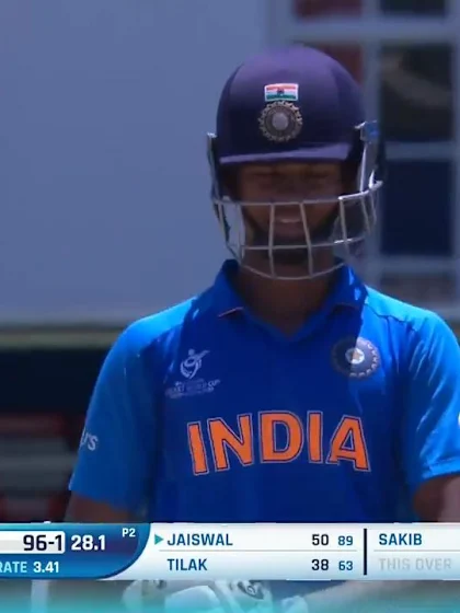 ICC U19 CWC: IND v BAN – Jaiswal goes big for the game's first six