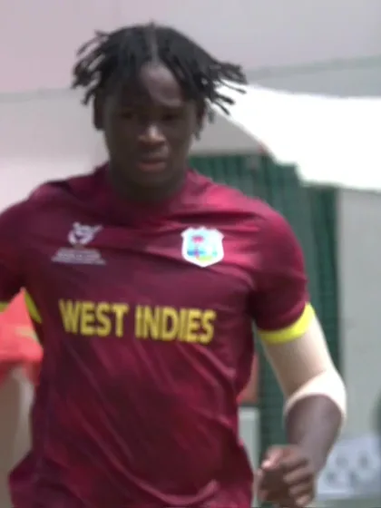 Laksh Bakrania with a Batting vs. West Indies