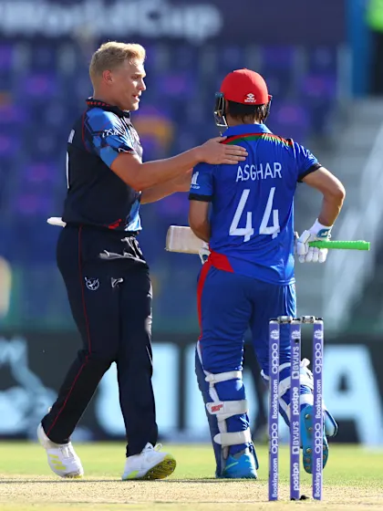 Asghar Afghan's final knock comes to an end on 31