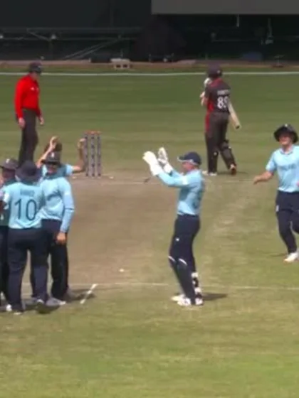 Logo of Jacob Bethell’s sharp catch | ENG v UAE | ICC U19 Men’s CWC 2022