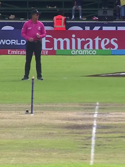 Logo of Sachin Dhas with a Four vs. South Africa