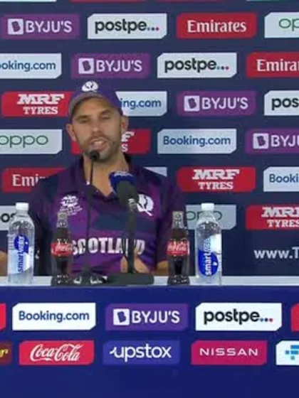 7 November - Sharjah - Scotland Captain Kyle Coetzer post-match press conference