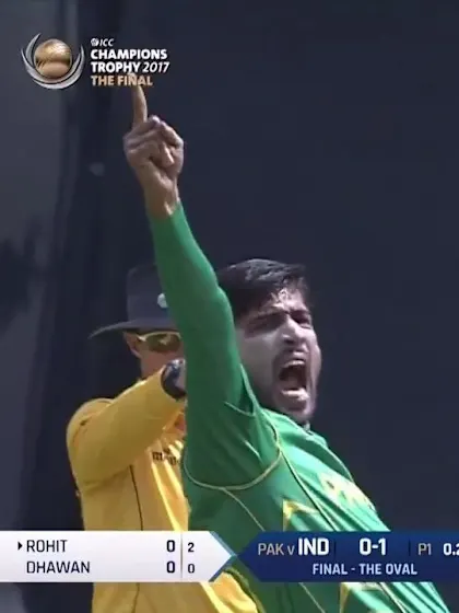 WICKET: Rohit falls to Amir for a duck