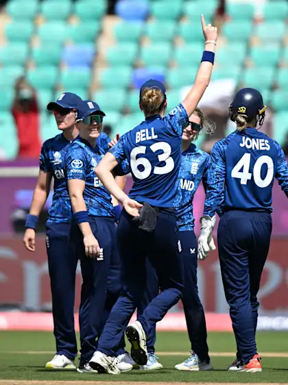England take two wickets in consecutive deliveries | CWC25