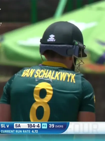 P James with a Four vs. Sri Lanka