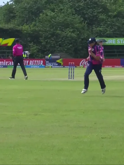 Usman Khan with a Four vs. Scotland