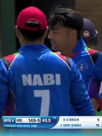 Rashid Khan's 3/40 against Ireland at CWCQ