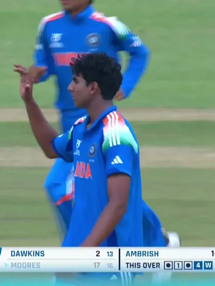 Joe Moores - Wicket - England vs India