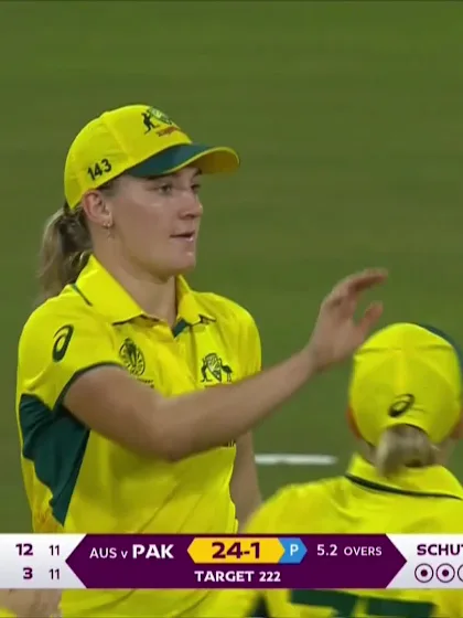 Muneeba Ali - Wicket - Australia Women vs Pakistan Women