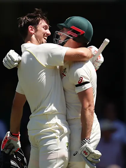 Marsh brothers extend Australia’s lead before England collapse