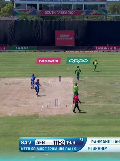 ICC U19 CWC: SA v AFG – Highlights of Ibrahim's half-century