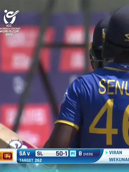 Viran Chamuditha with a Four vs. South Africa