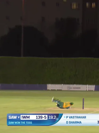 Logo of Pooja Vastrakar - Wicket - South Africa Women vs India Women