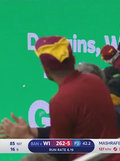 CWC19: WI v BAN - Jason Holder launches a 105 metre six!
