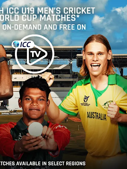 ICC U19 Men’s Cricket World Cup: How to Watch on ICC.tv