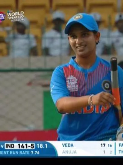 Anuja Patil Wicket Fall IND V BAN Video ICC Womens WT20 2016