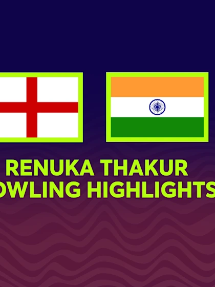 Logo of Renuka Thakur claims five-for with phenomenal spell | Women's T20WC 2023